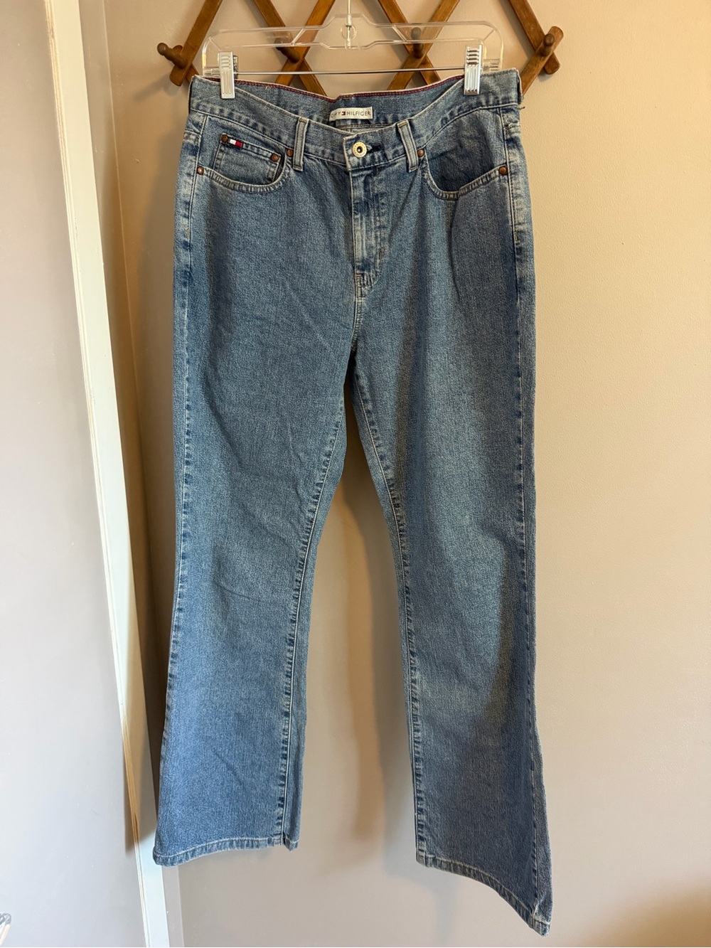 Tommy Hilfiger Vintage Y2K Bootcut Medium Wash Denim Jeans Size 10